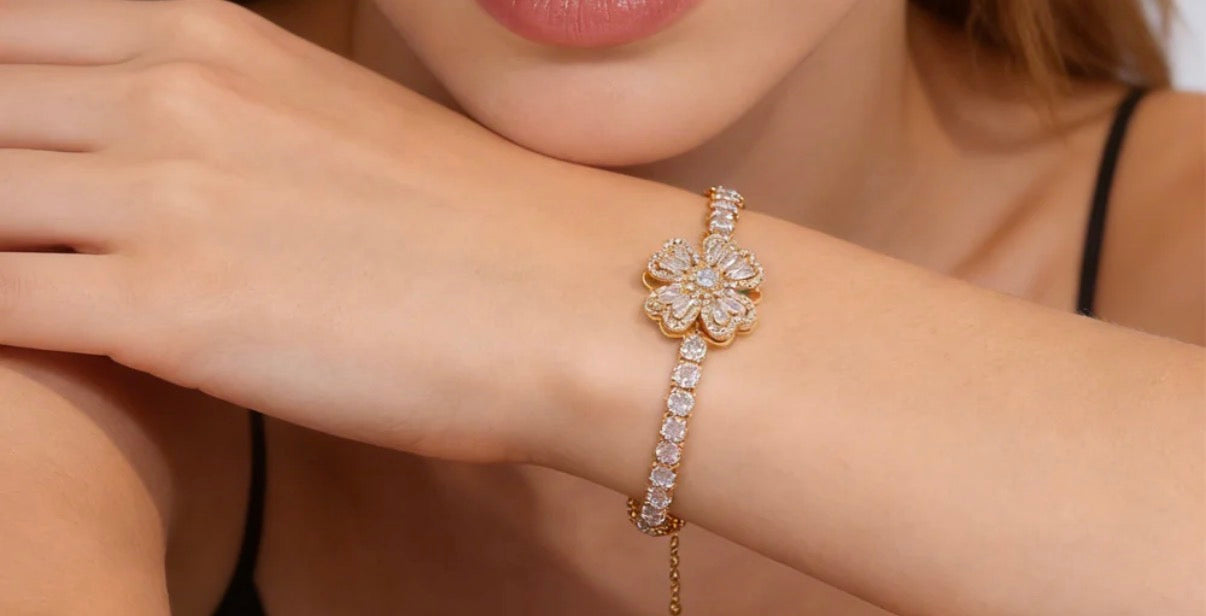 Sterling Infinity Heart White Gold Plated