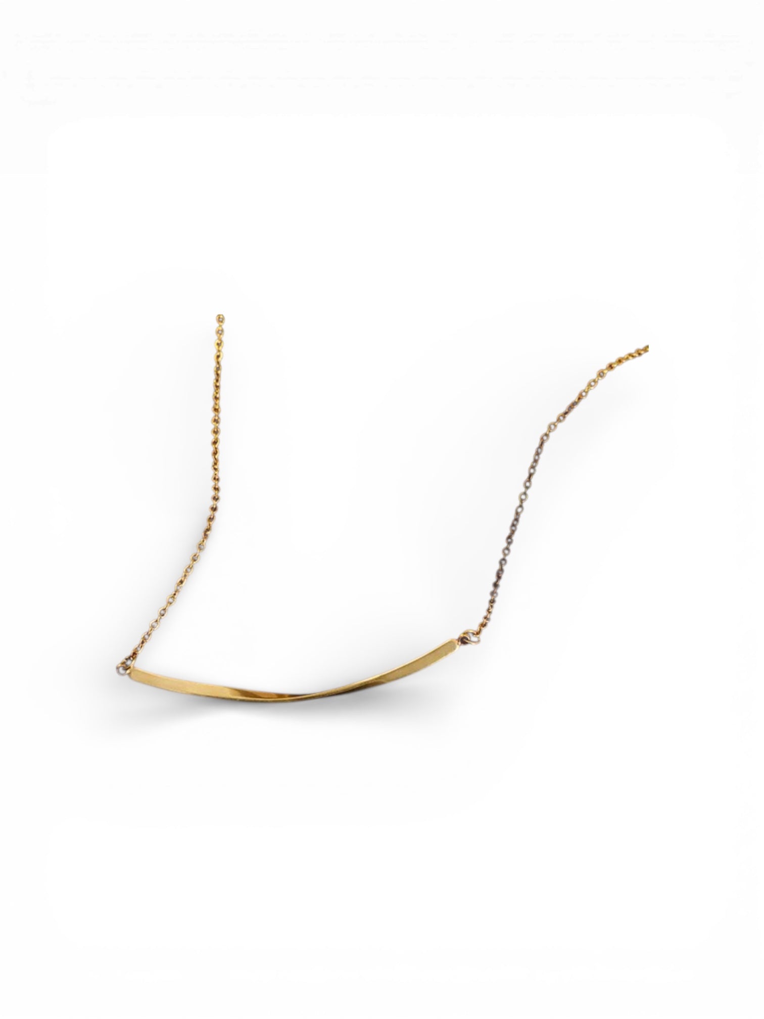 Curved Smiley Necklace