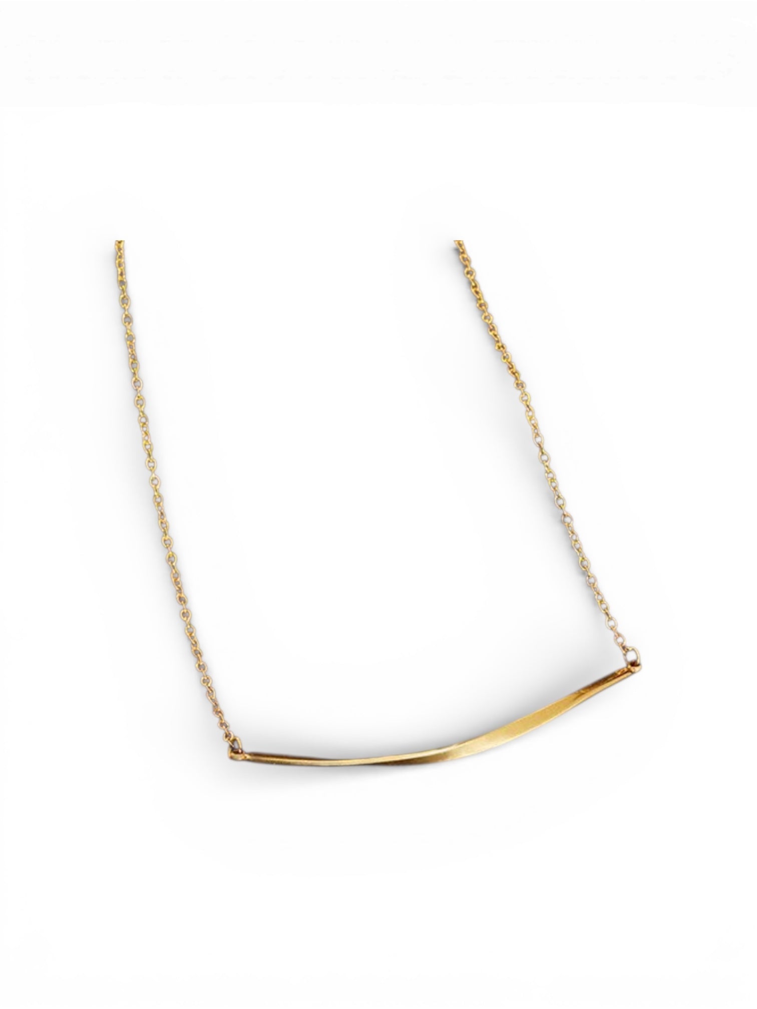 Curved Smiley Necklace