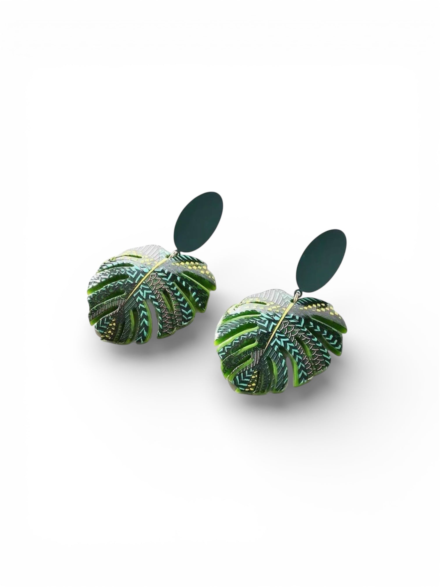 Palm Leaf Earrings