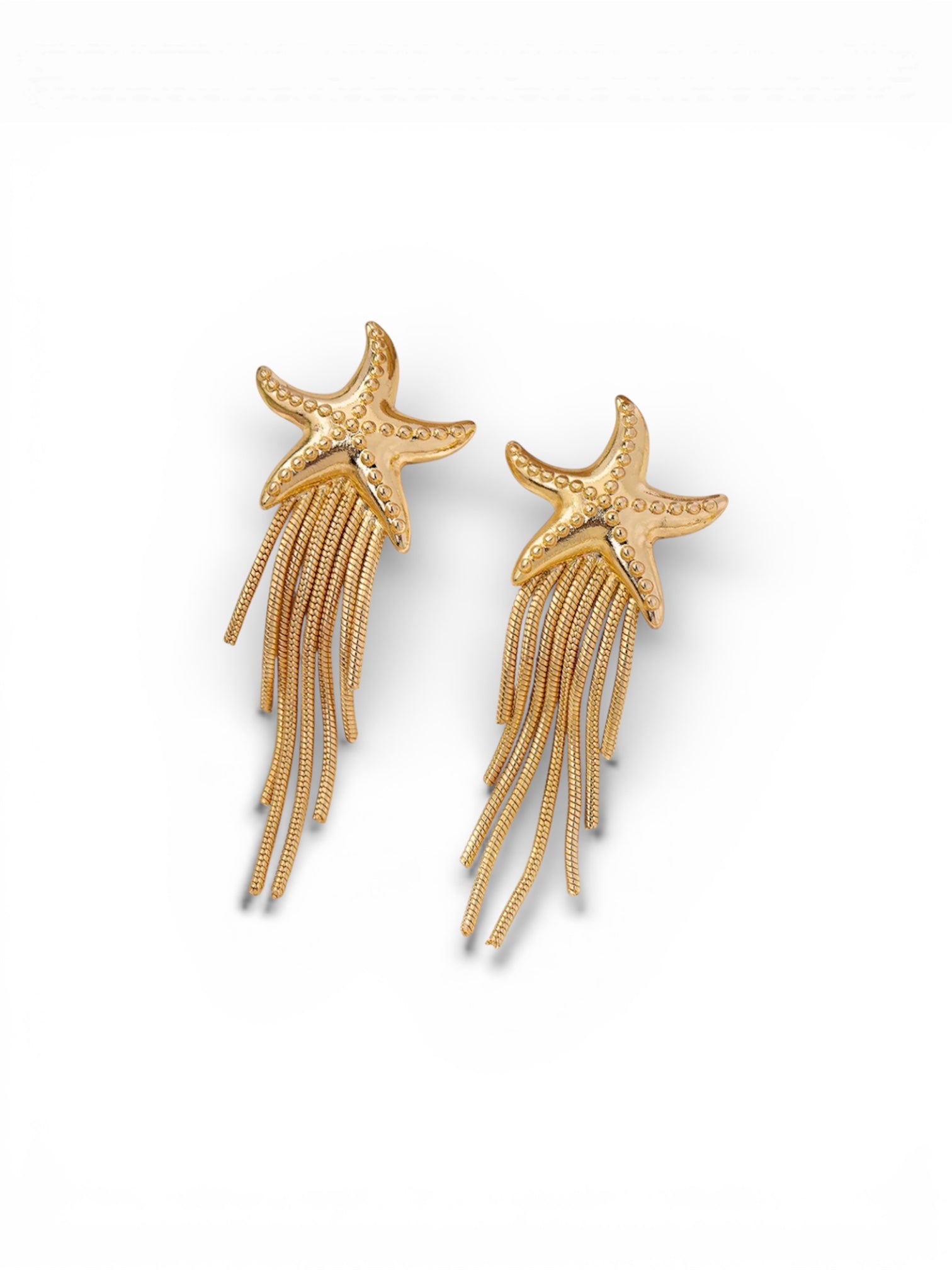 Starfish Tassel Earrings
