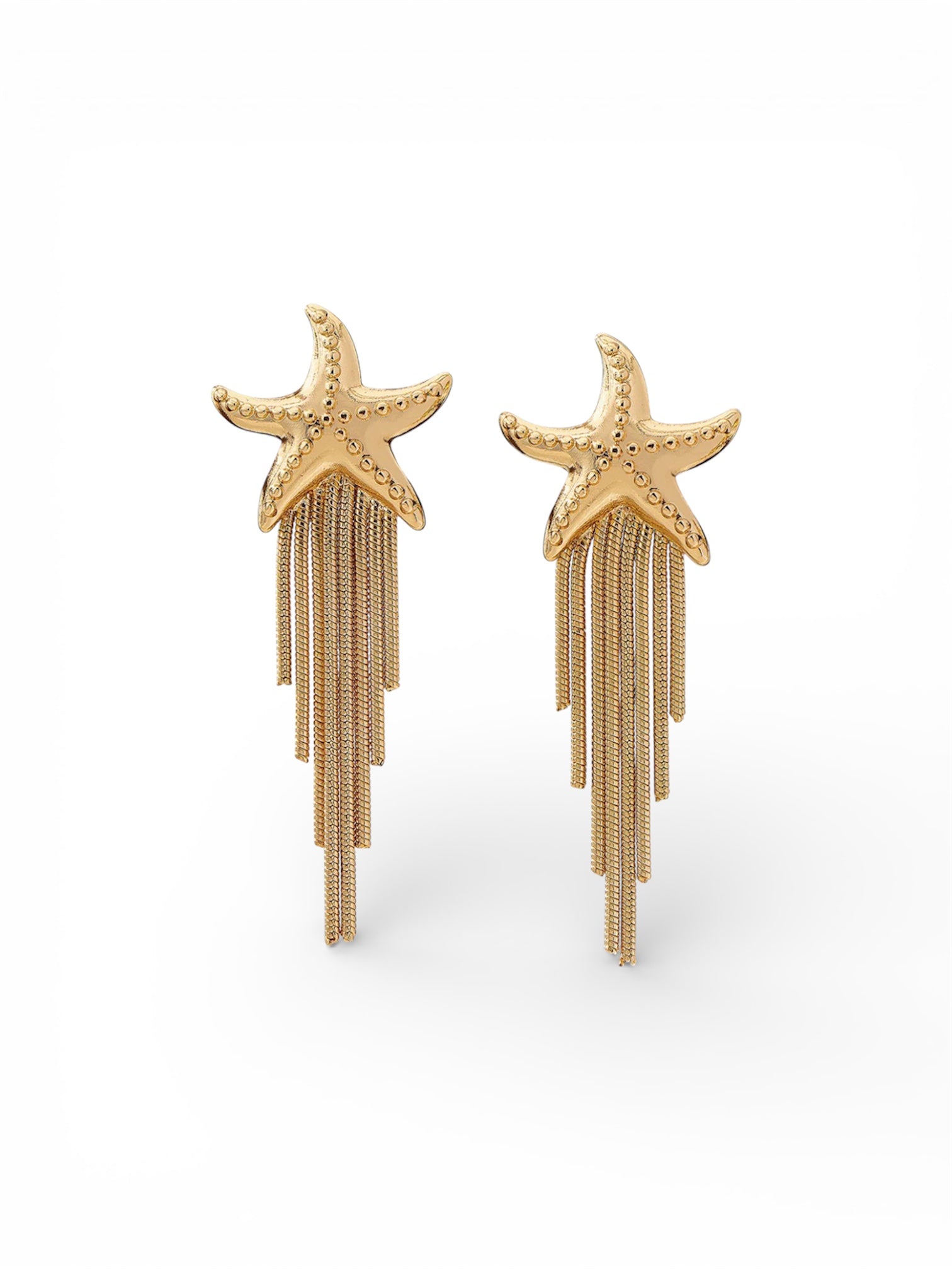 Starfish Tassel Earrings