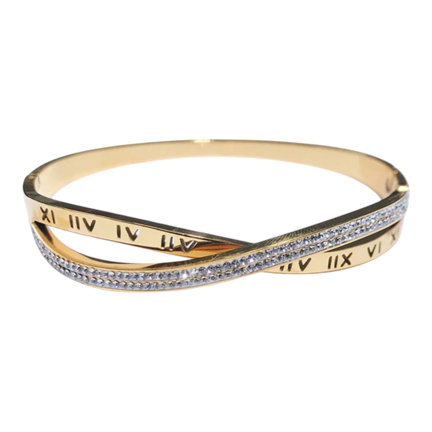 Cross Bracelet Titanium Steel 18k Gold Plated Bracelet